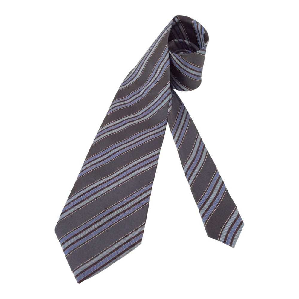 Ermenegildo Zegna ERMENEGILDO ZEGNA Gray Striped … - image 2