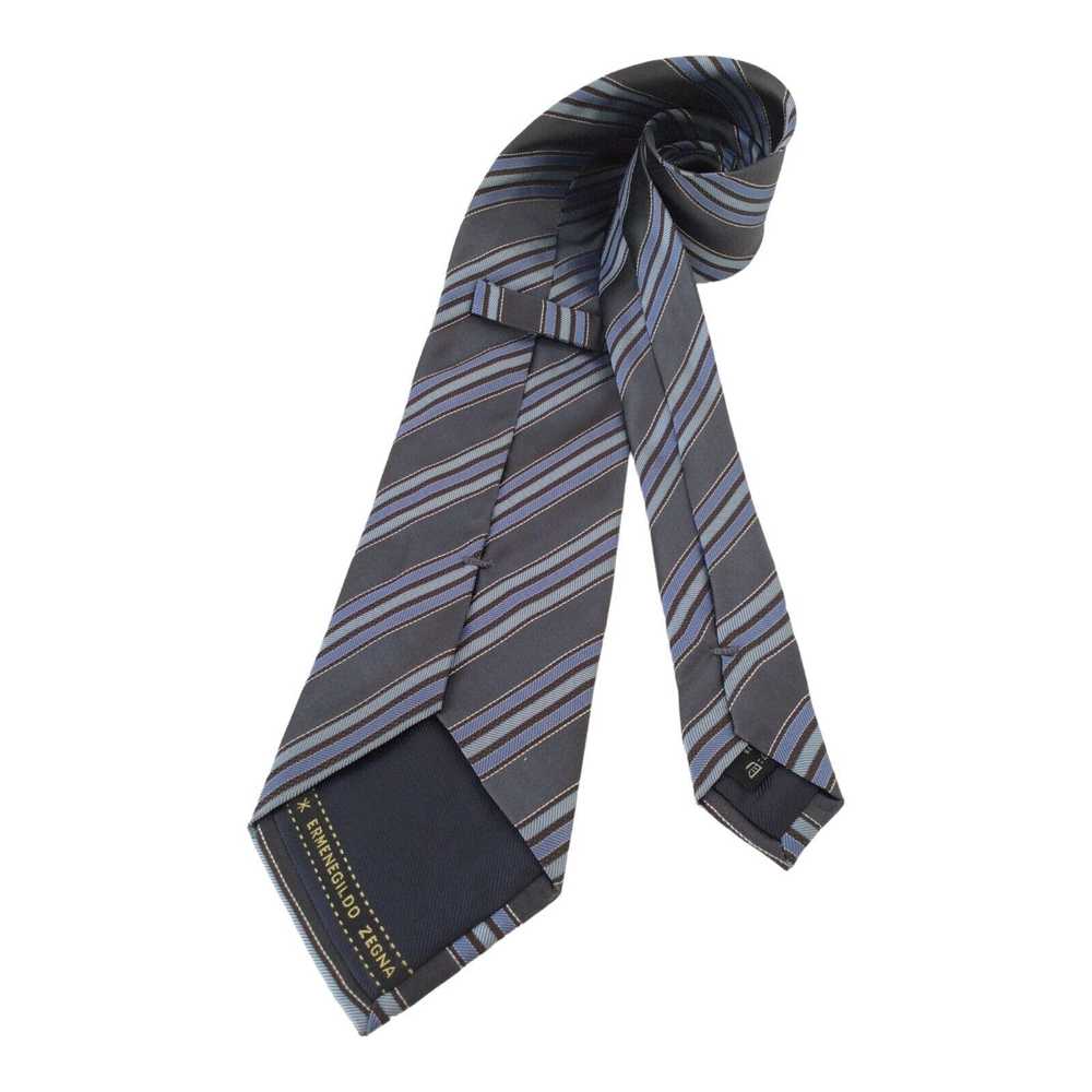 Ermenegildo Zegna ERMENEGILDO ZEGNA Gray Striped … - image 3