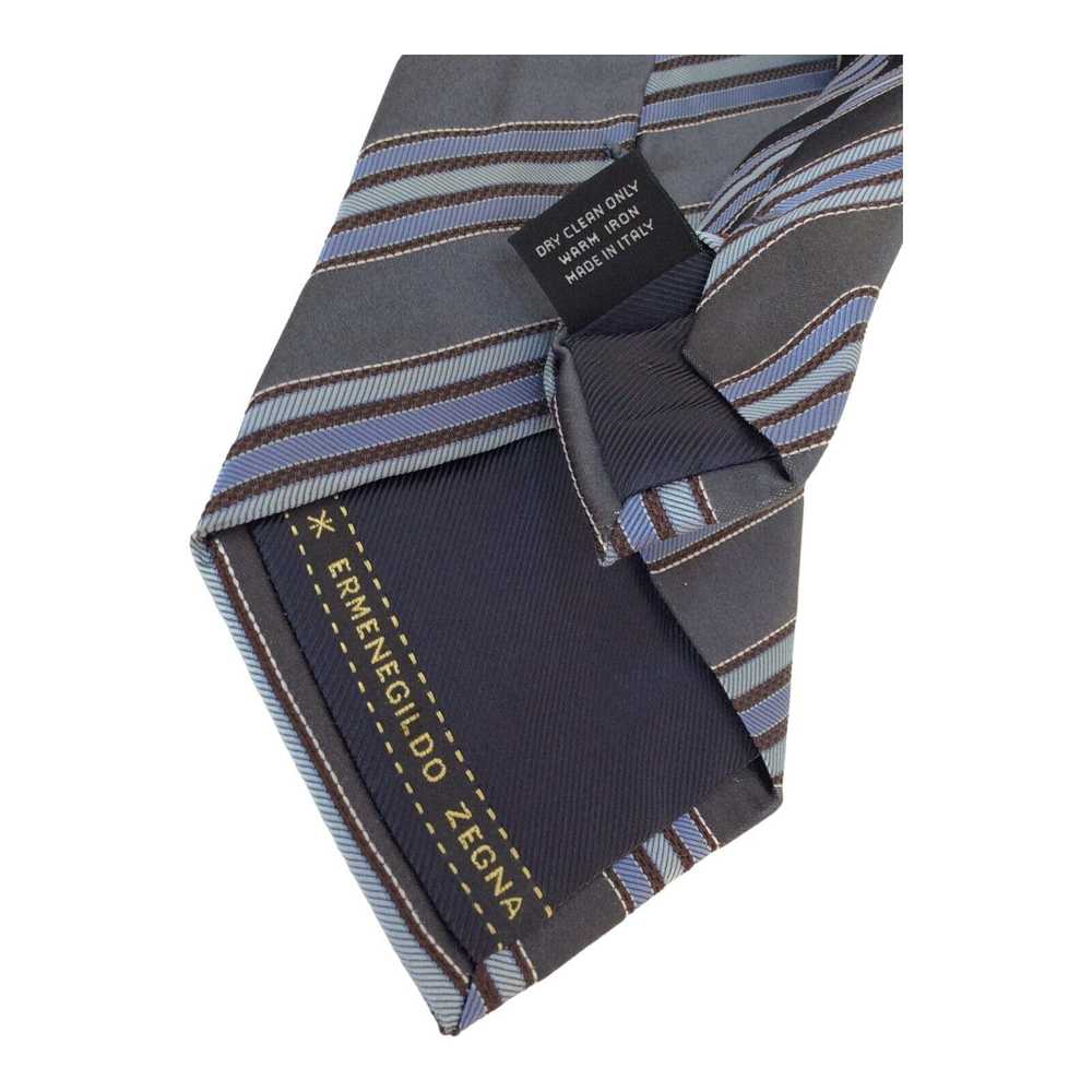 Ermenegildo Zegna ERMENEGILDO ZEGNA Gray Striped … - image 7