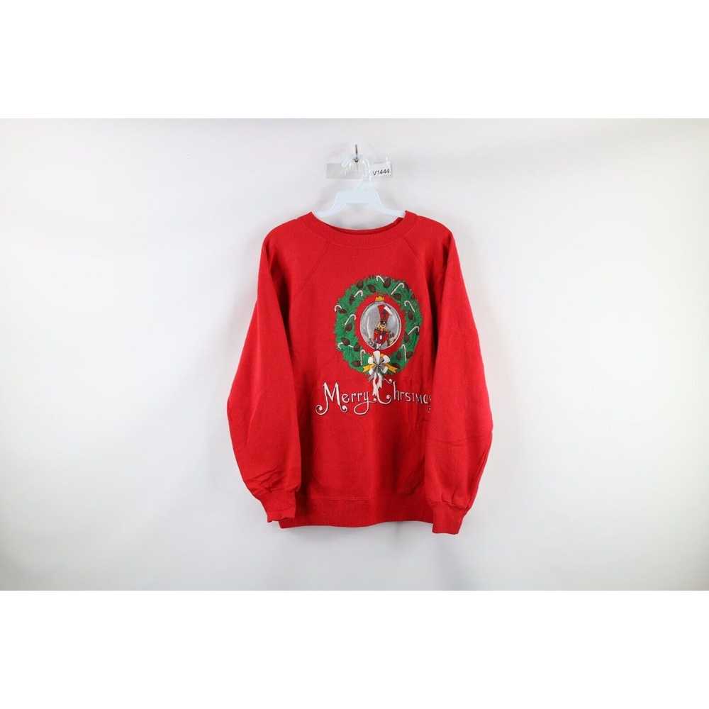 Vintage Vintage 90s Streetwear Faded Merry Christ… - image 1