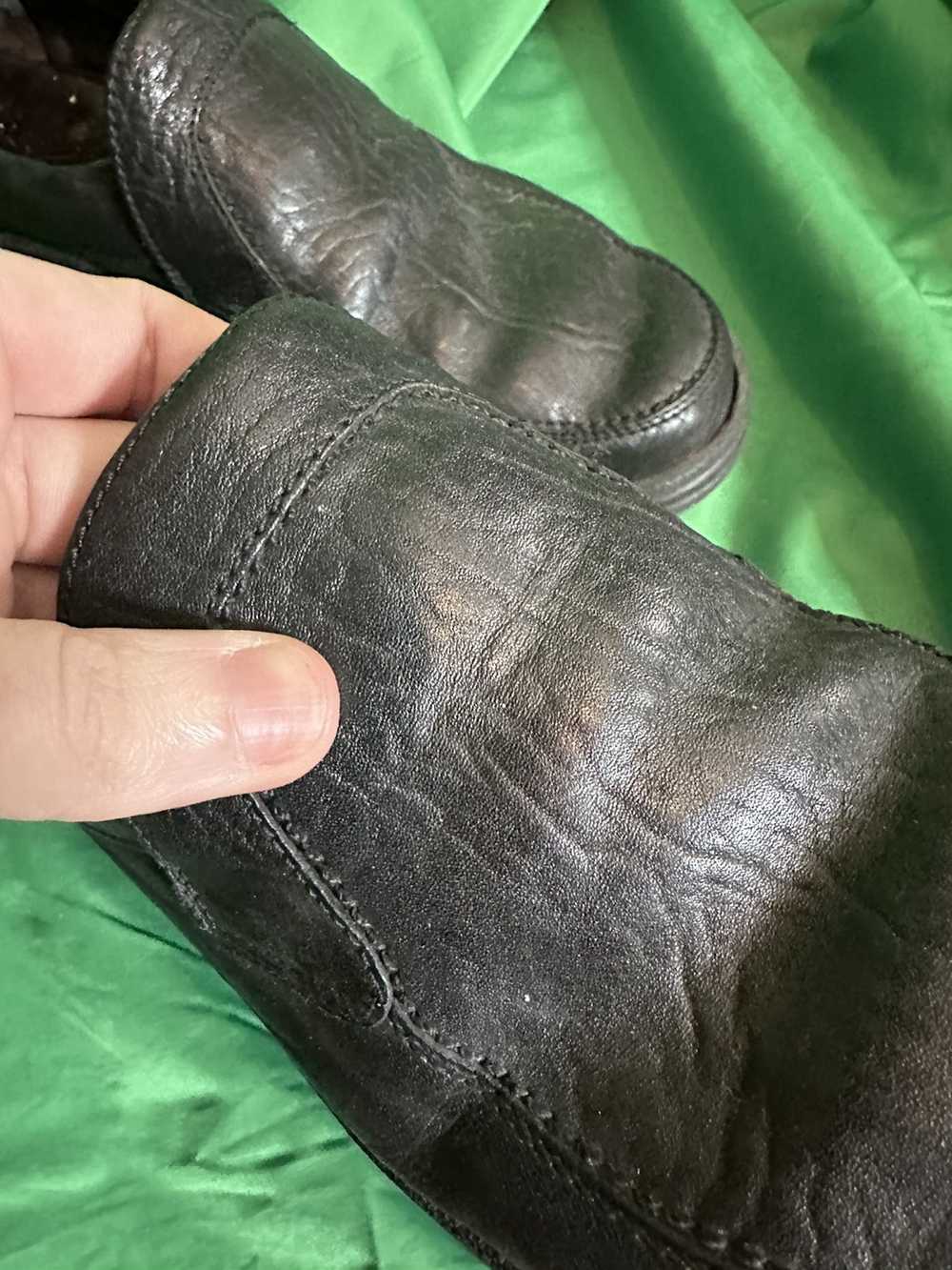 Mephisto Black leather slip-on loafer / sneaker h… - image 4