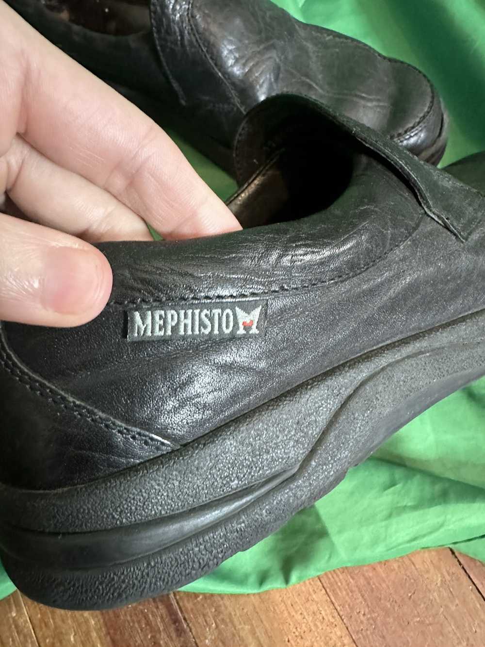 Mephisto Black leather slip-on loafer / sneaker h… - image 5