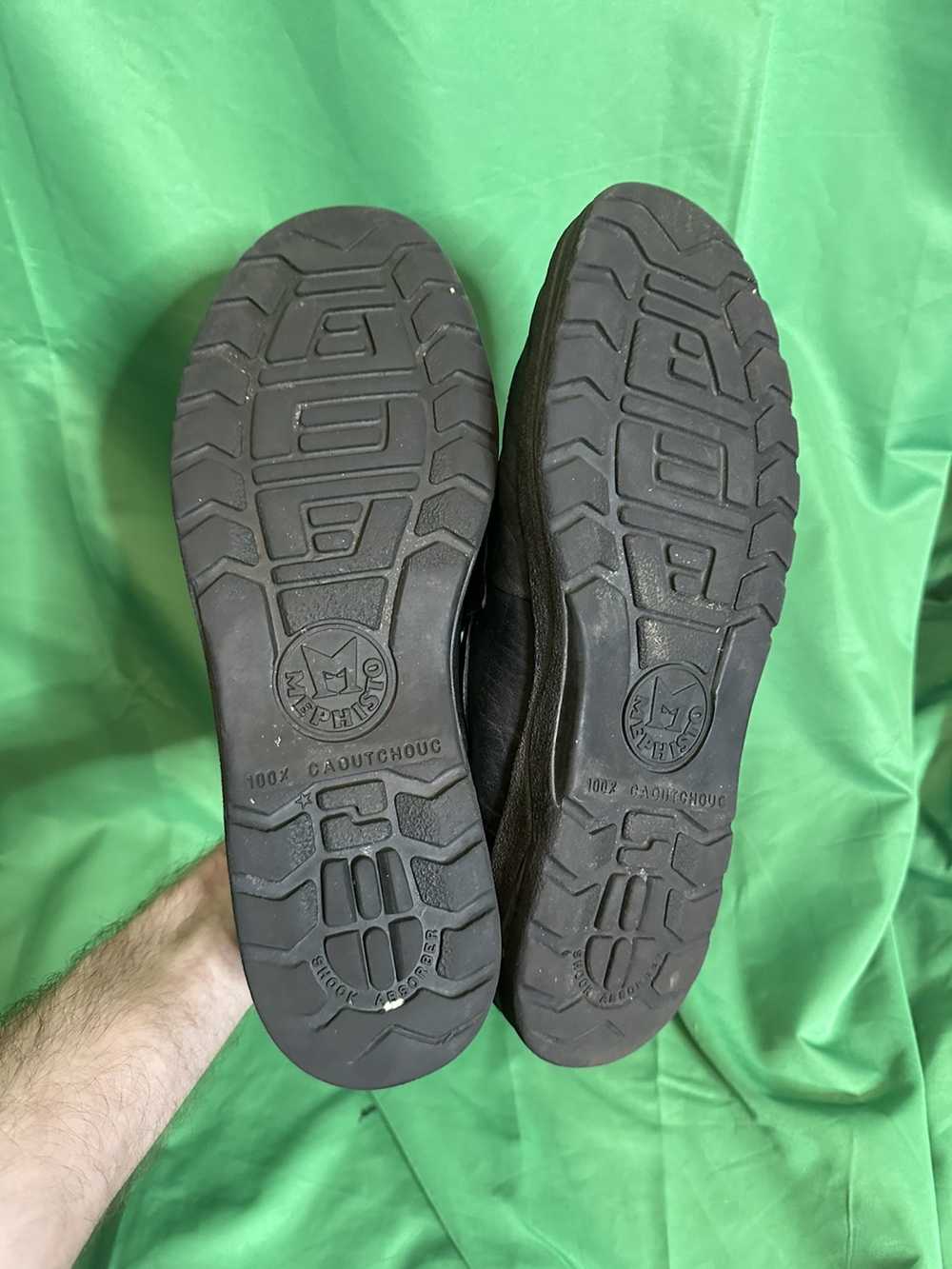 Mephisto Black leather slip-on loafer / sneaker h… - image 7