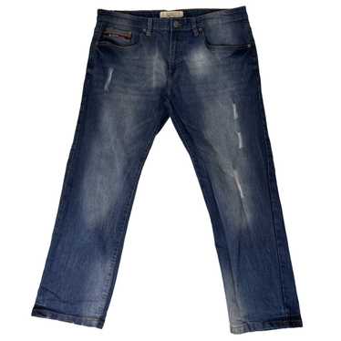 Other Jeanius Men's Jeans 36 x 30 Blue Denim Dist… - image 1