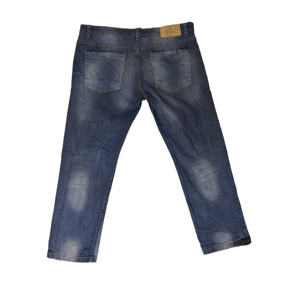 Other Jeanius Men's Jeans 36 x 30 Blue Denim Dist… - image 2