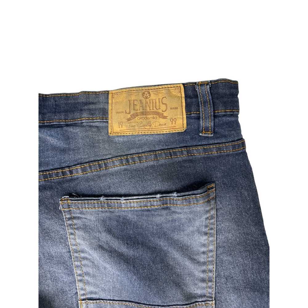 Other Jeanius Men's Jeans 36 x 30 Blue Denim Dist… - image 8