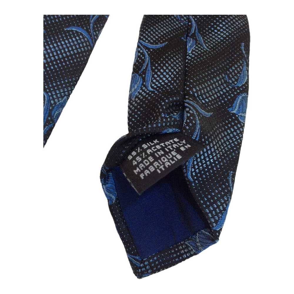 Kenzo KENZO HOMME Gray Striped Floral Tie Silk 57… - image 7