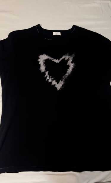 Saint Laurent Paris Saint Laurent Paris Heart T-sh