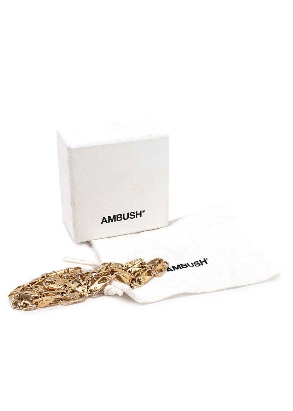 Managed by hewi Ambush Gold Carabiner Necklace - image 1