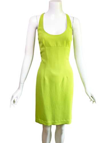 Cache Y2K Chartreuse Mini Dress - image 1