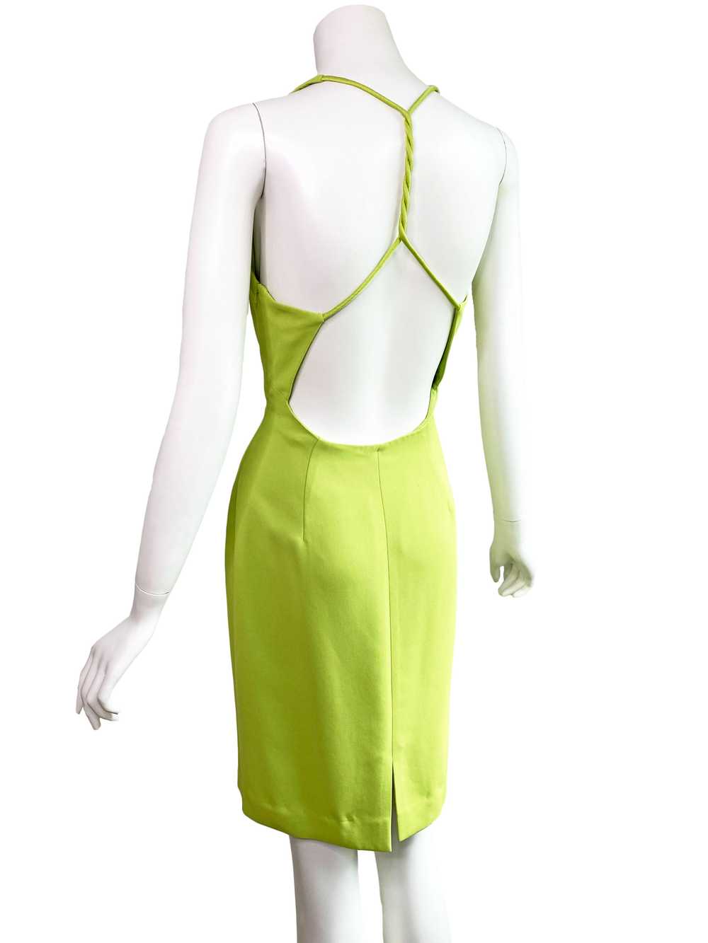Cache Y2K Chartreuse Mini Dress - image 2