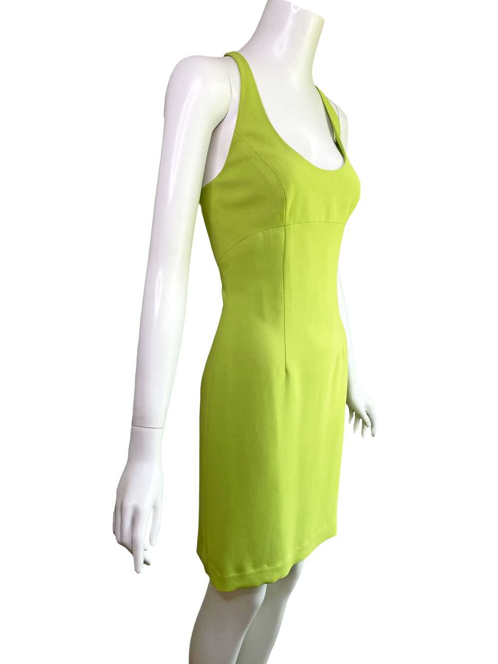 Cache Y2K Chartreuse Mini Dress - image 3