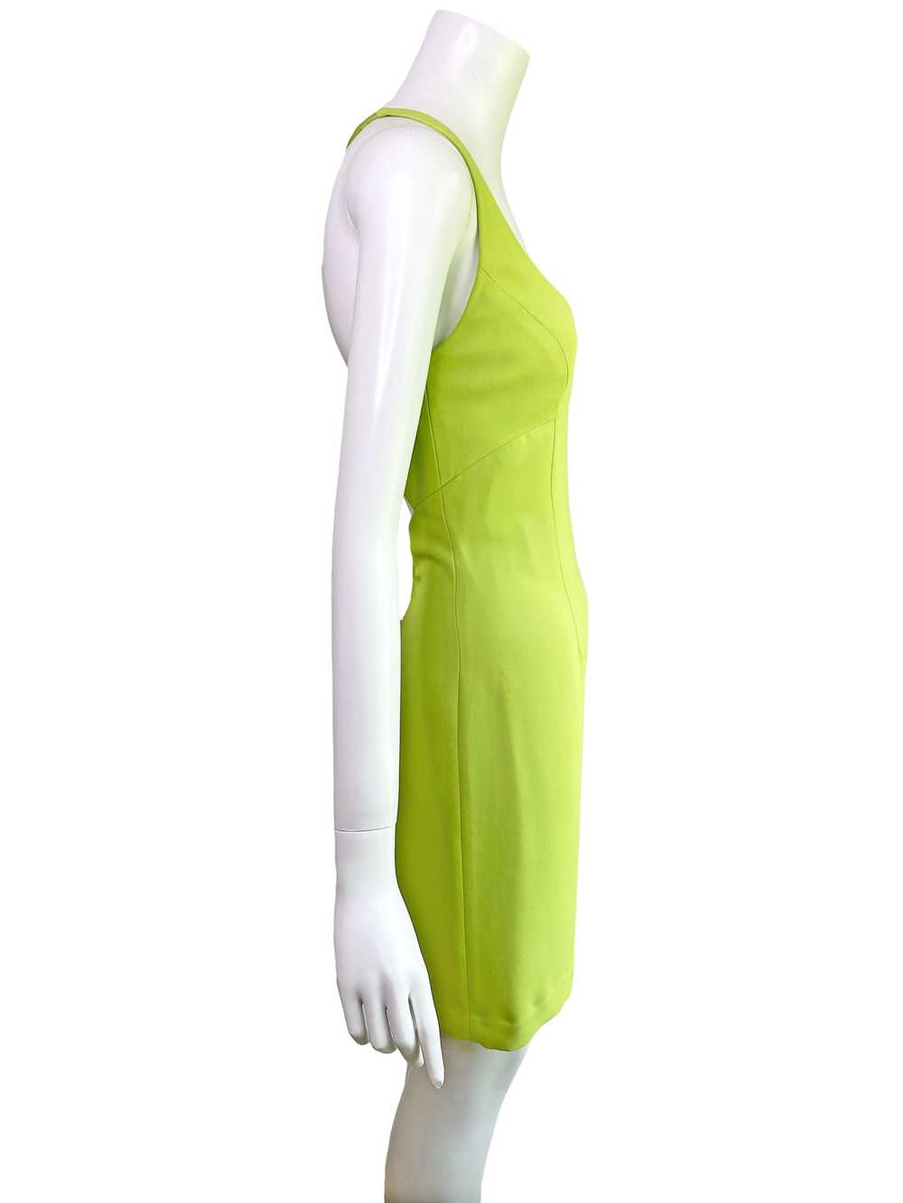 Cache Y2K Chartreuse Mini Dress - image 4