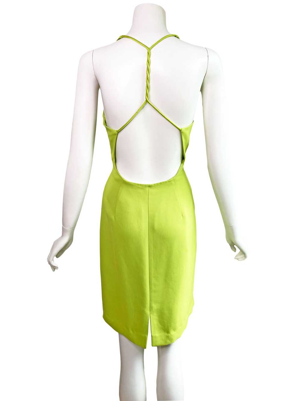 Cache Y2K Chartreuse Mini Dress - image 5