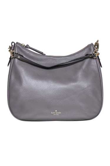 Kate Spade - Grey Pebbled Leather Shoulder Bag - image 1