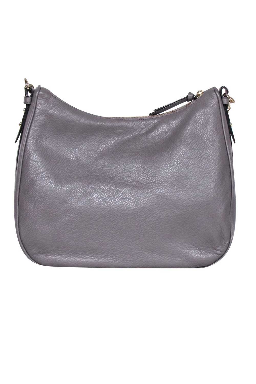 Kate Spade - Grey Pebbled Leather Shoulder Bag - image 3