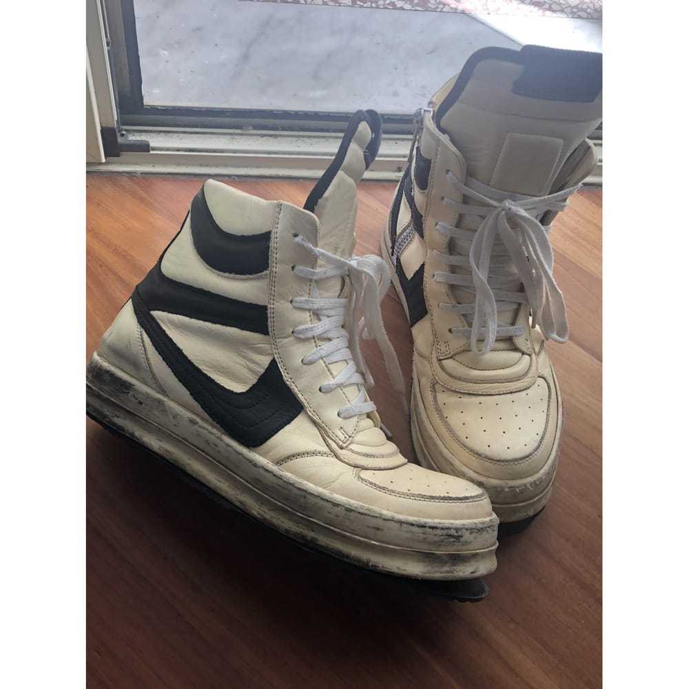 Rick Owens Leather high trainers - image 3