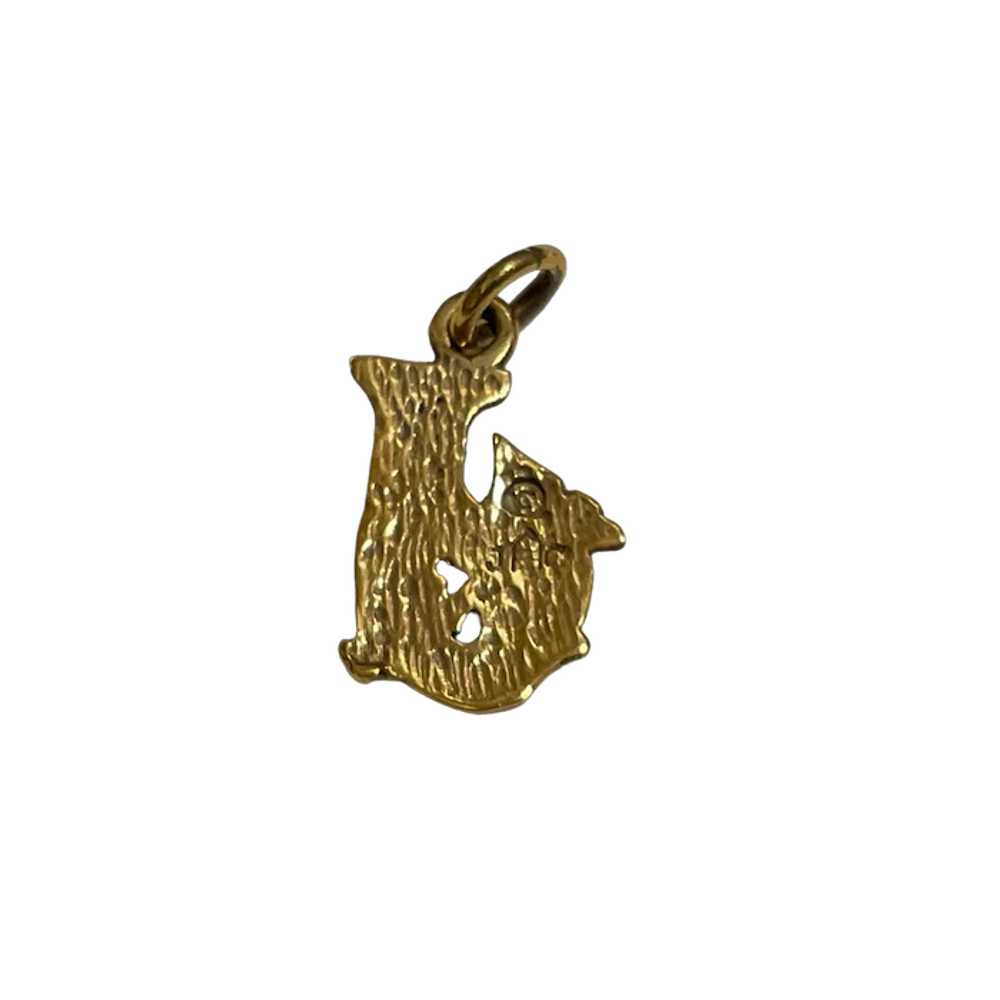 Jeep Collins Brass Initial Pendant Letter J - image 3