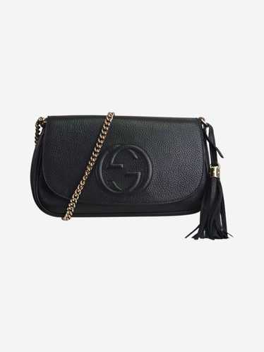 Gucci Gucci Black Soho textured leather cross-body
