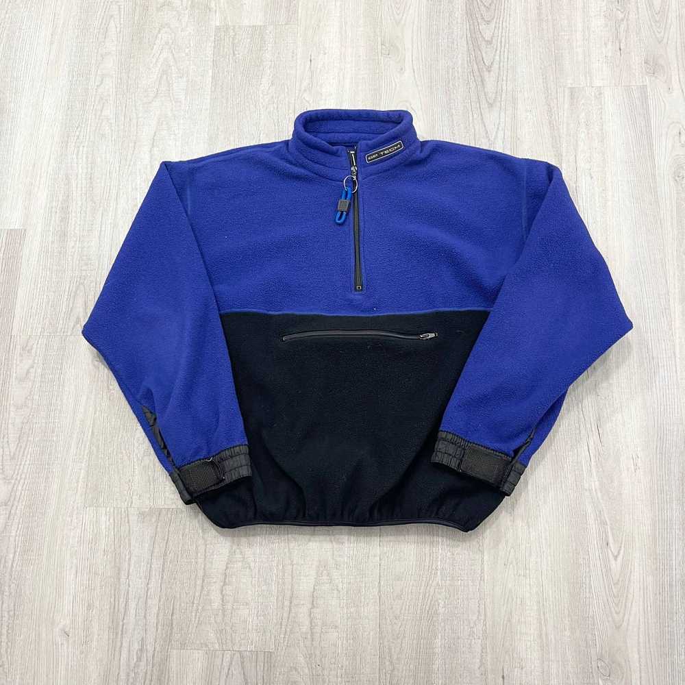 Gap VINTAGE 90s GAP GP Tech Fleece Quarter Zip Sw… - image 1