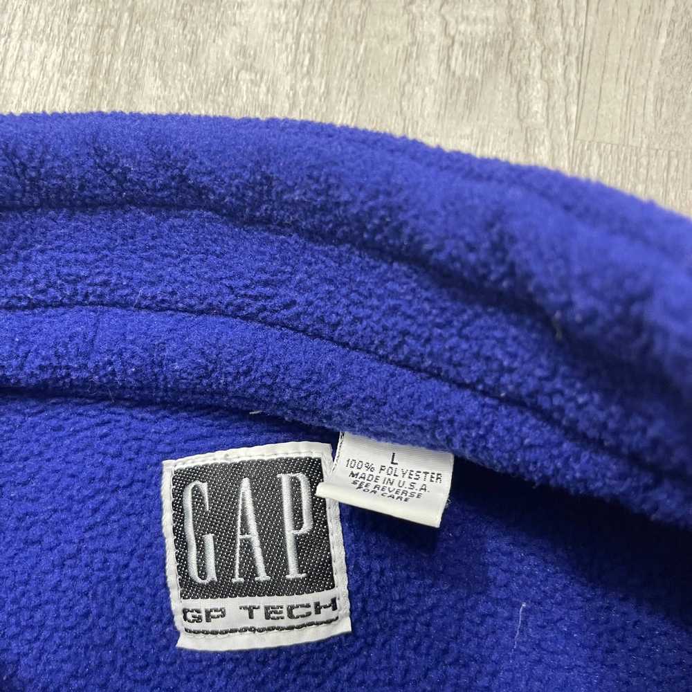 Gap VINTAGE 90s GAP GP Tech Fleece Quarter Zip Sw… - image 4