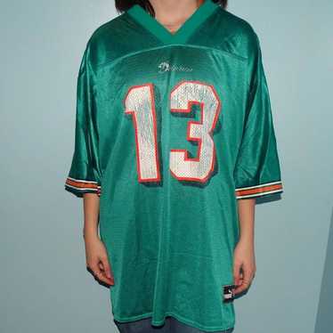 Puma VTG Miami Dolphins Puma Jersey Large Teal Whi