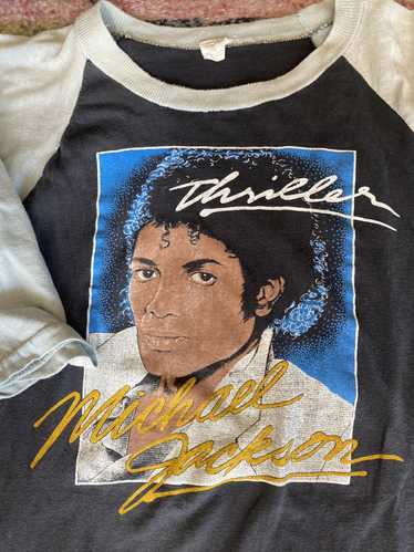 Vintage Michael Jackson LA Gear Style Toe Stand Metallic Silver Print T- Shirt. (Vintage 80s /90s Original!)