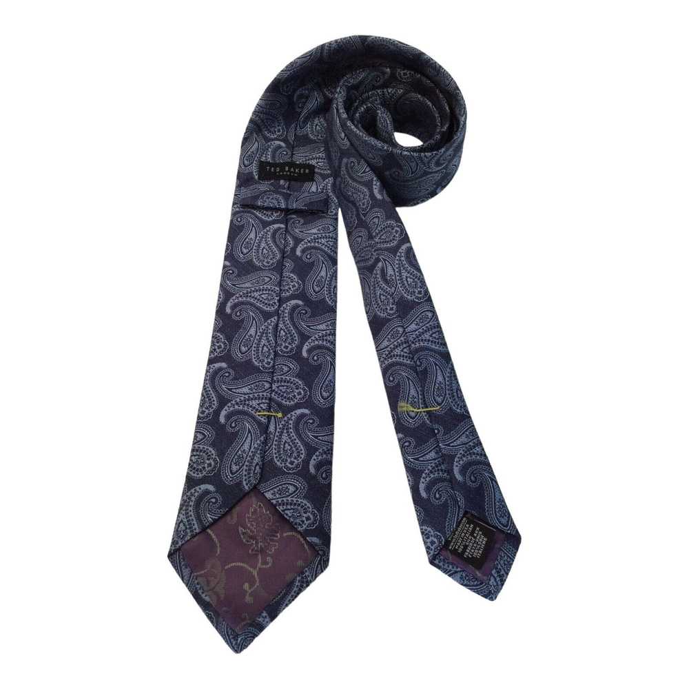 Ted Baker TED BAKER LONDON Blue Paisley Silk Tie … - image 2