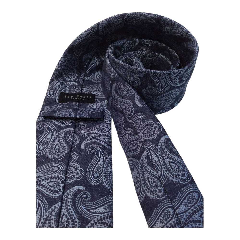 Ted Baker TED BAKER LONDON Blue Paisley Silk Tie … - image 4