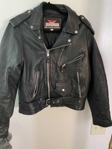 Deadwood Joan Cropped White Recycled Leather Biker Jacket (AKA Debbie) — O  O L O O P