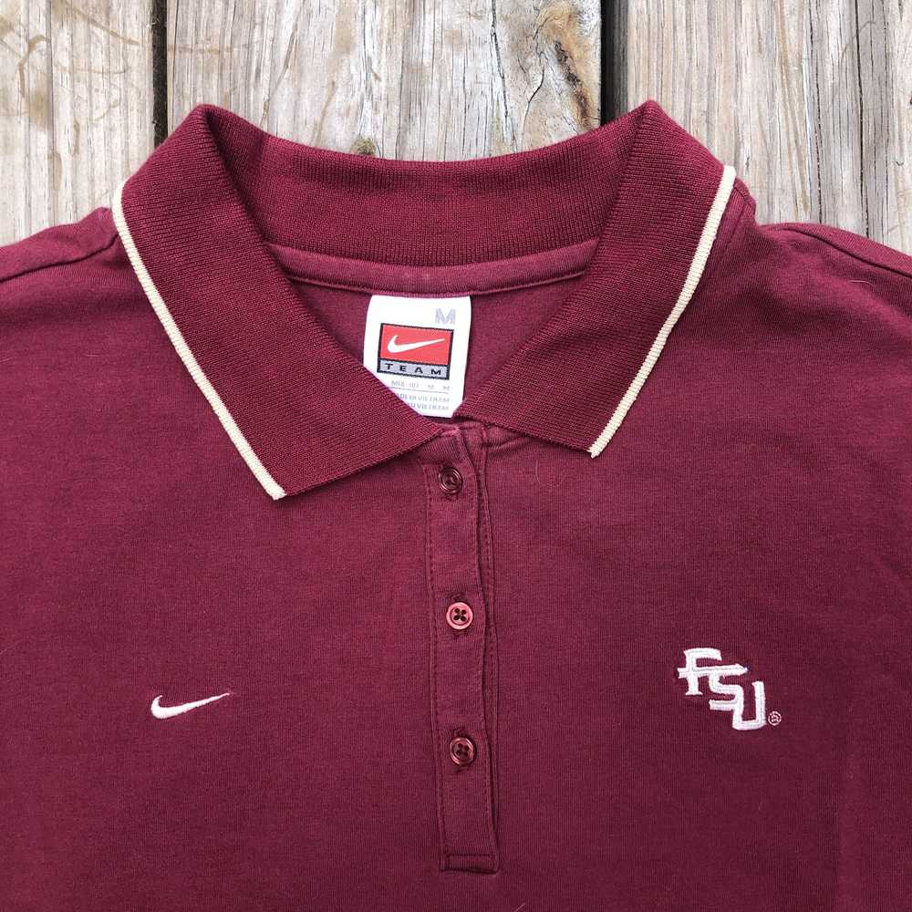 Nike × Vintage Vintage Nike FSU Baby Polo Shirt F… - image 2