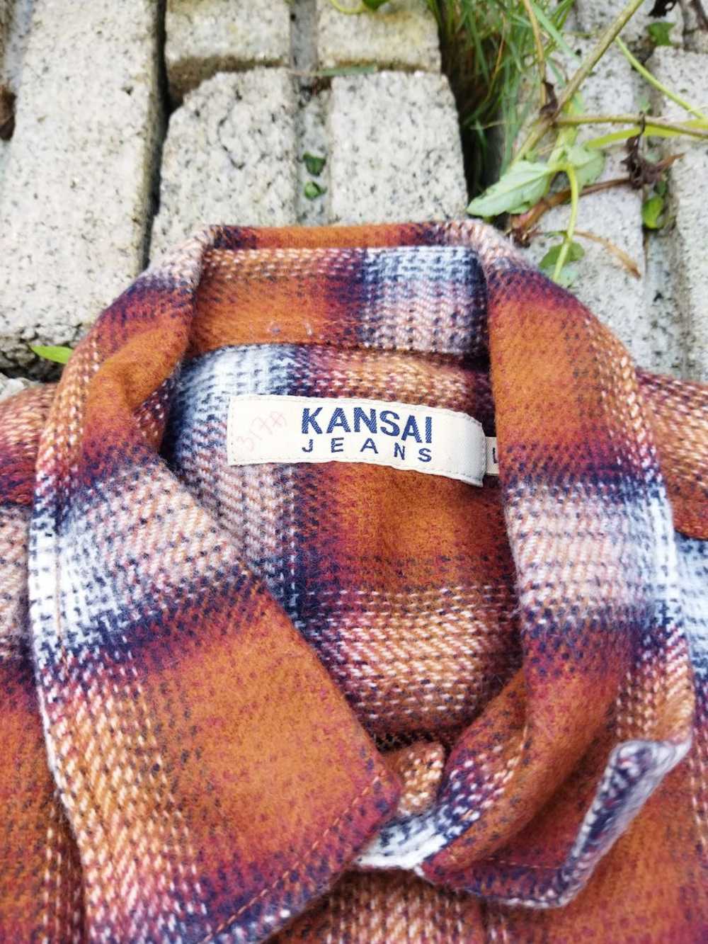 Flannel × Japanese Brand × Kansai Yamamoto Rare🔥… - image 4