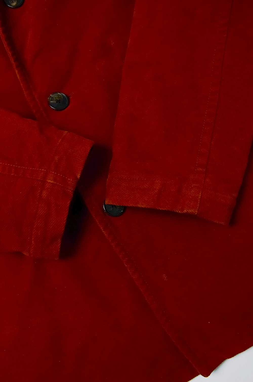 Lacoste × Vintage LACOSTE Red Velour Coat - image 3