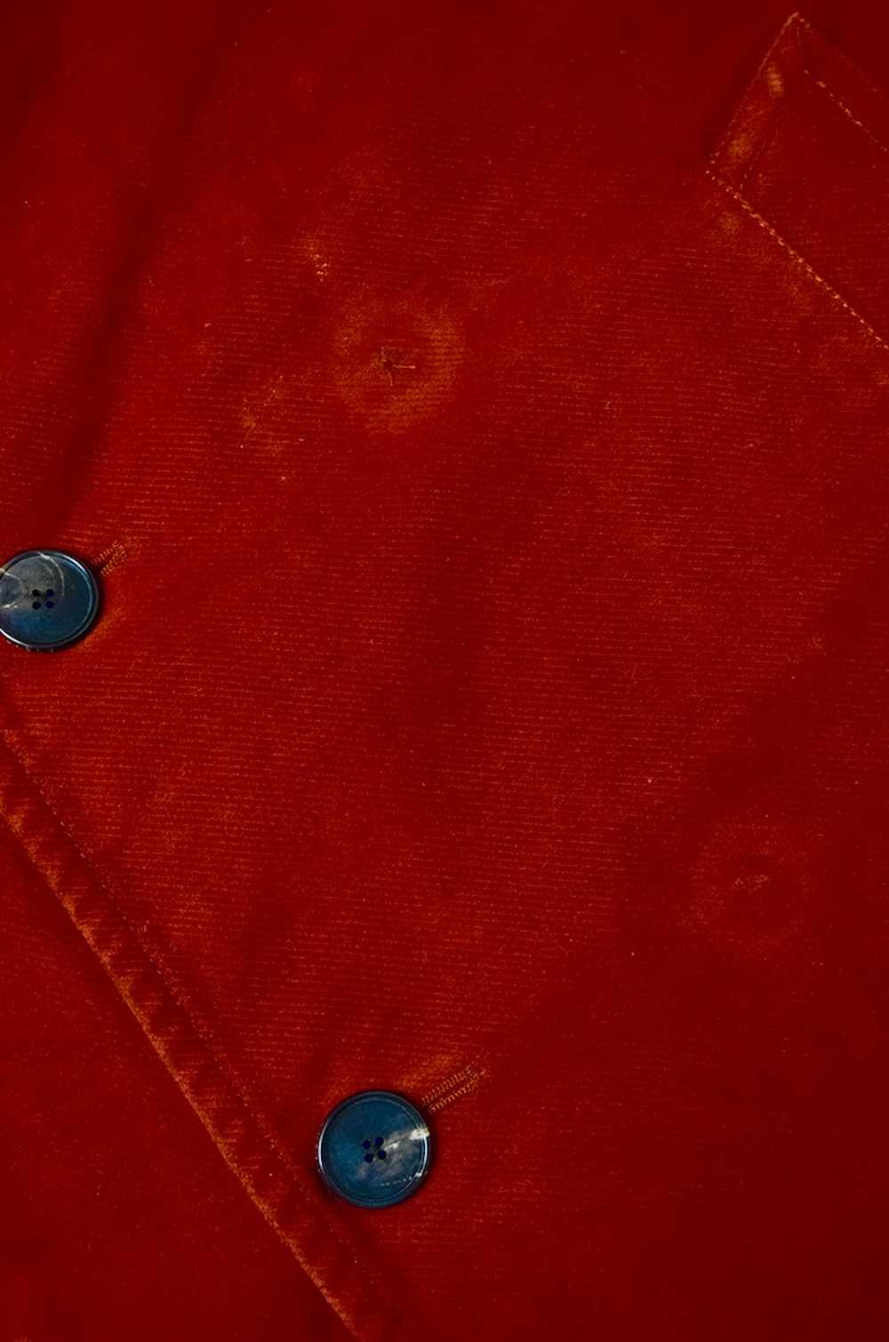 Lacoste × Vintage LACOSTE Red Velour Coat - image 5