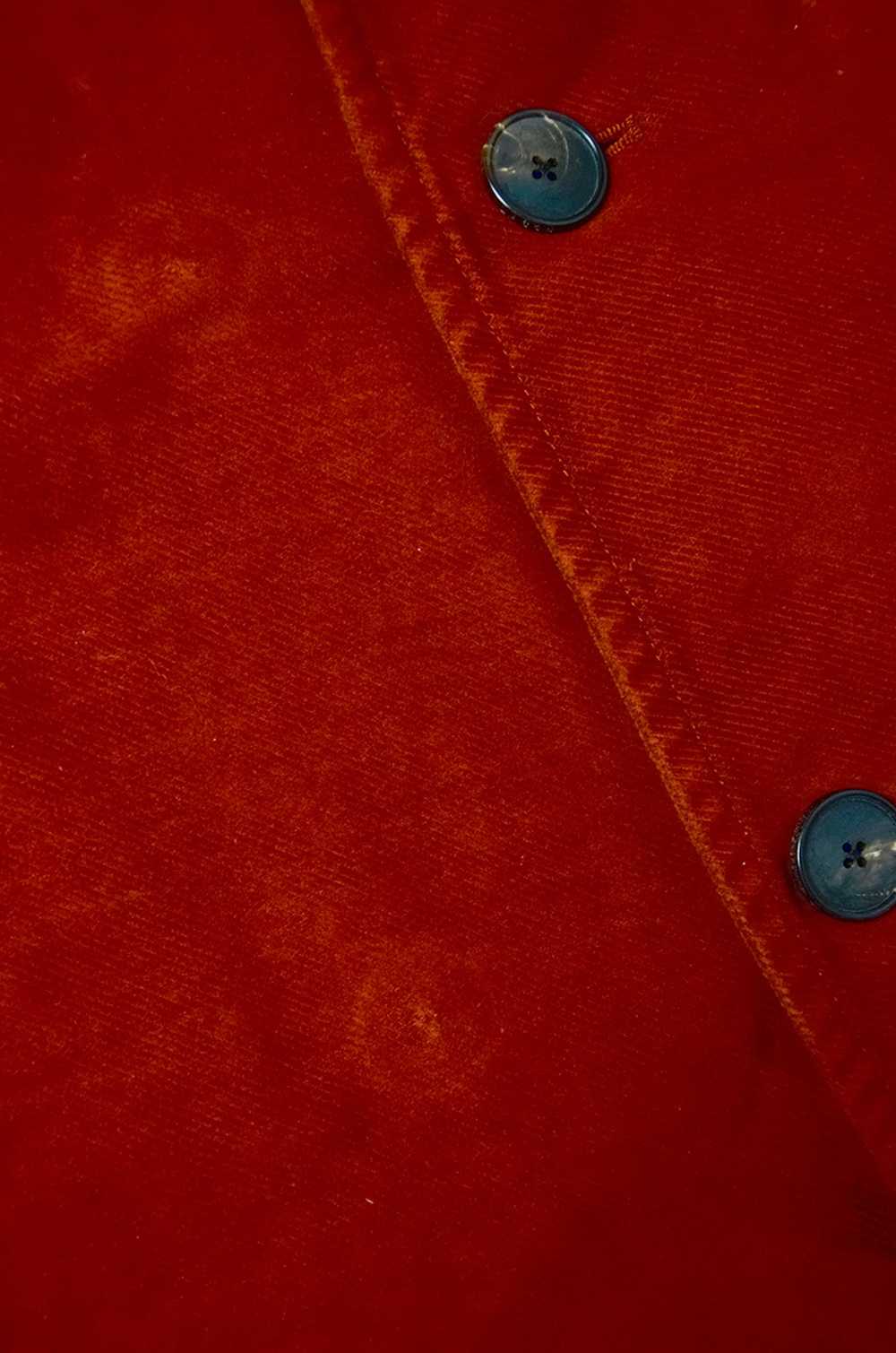 Lacoste × Vintage LACOSTE Red Velour Coat - image 6