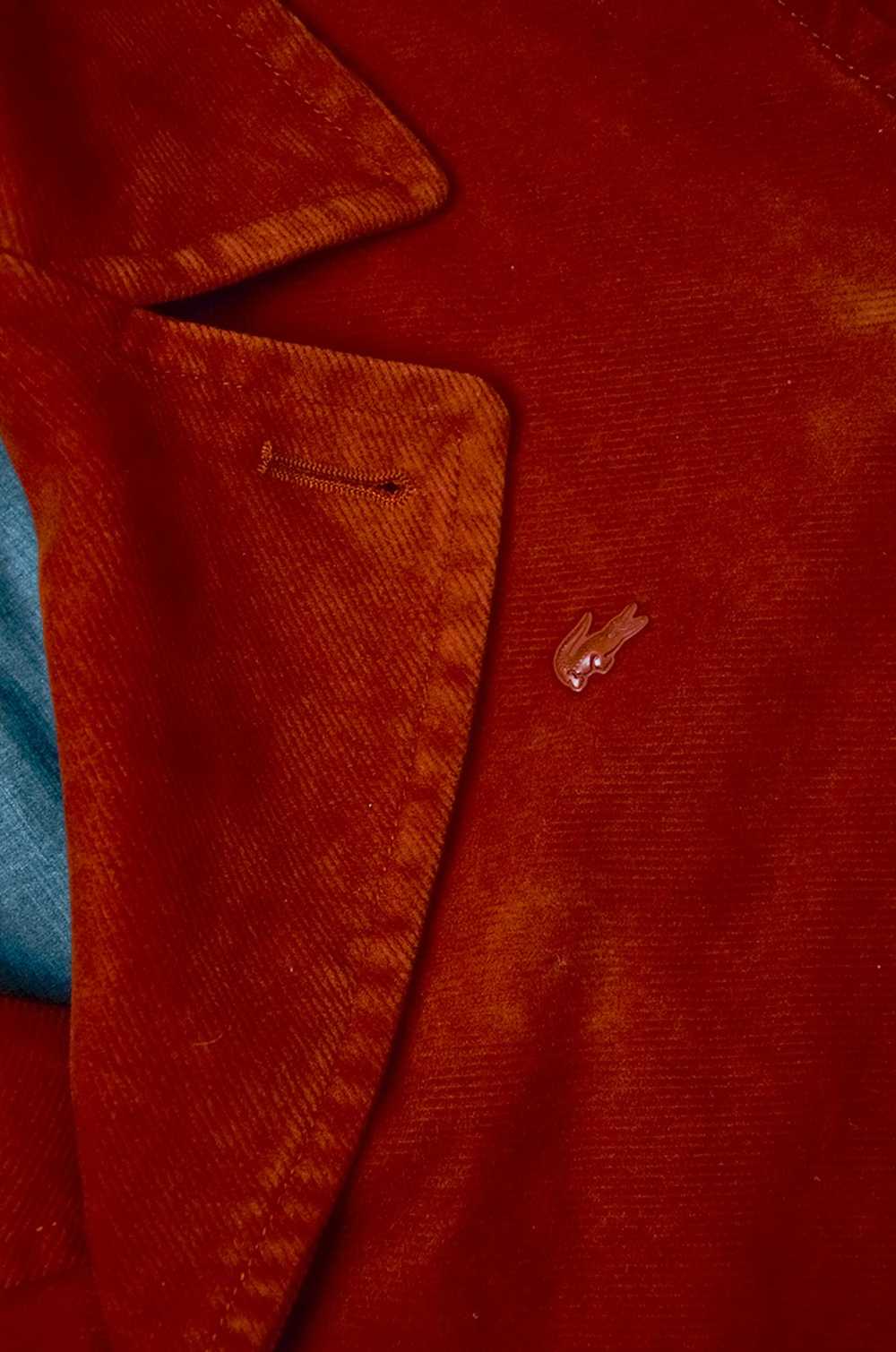 Lacoste × Vintage LACOSTE Red Velour Coat - image 7