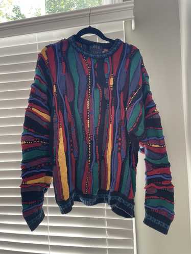 Vintage 1990s Old Glory Sweater Multi Color Chunky