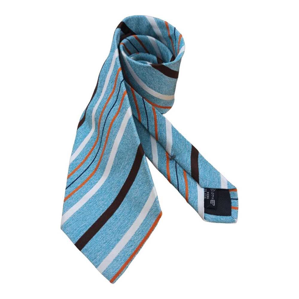 Ermenegildo Zegna ERMENEGILDO ZEGNA Blue Striped … - image 2