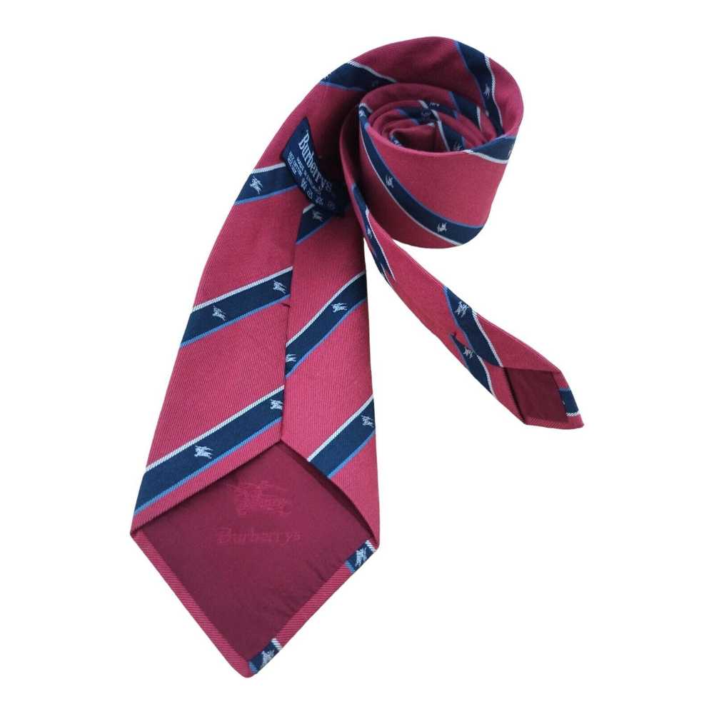 Burberry BURBERRYS Silk Blend Tie ENGLAND 56"/ 3.… - image 5