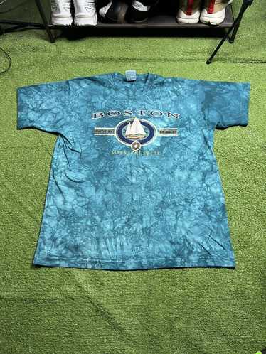 2001 St Louis Rams Liquid Blue Tie Dye NFL T Shirt Size XXL – Rare