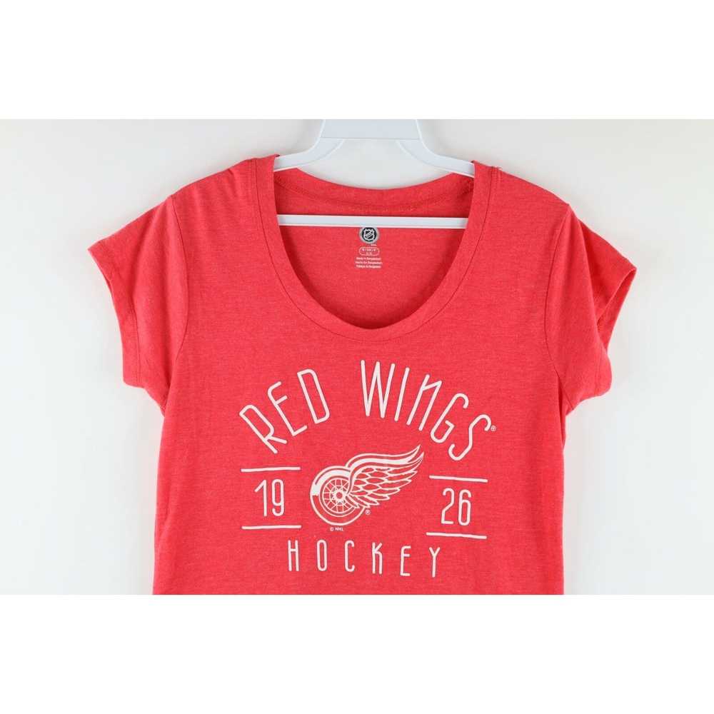 Vintage NHL Womens Detroit Red Wings Hockey T-Shi… - image 2