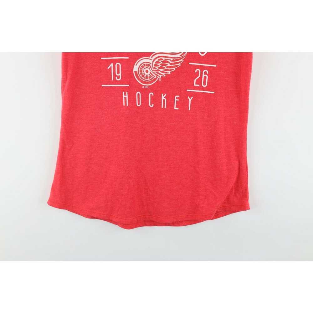 Vintage NHL Womens Detroit Red Wings Hockey T-Shi… - image 3