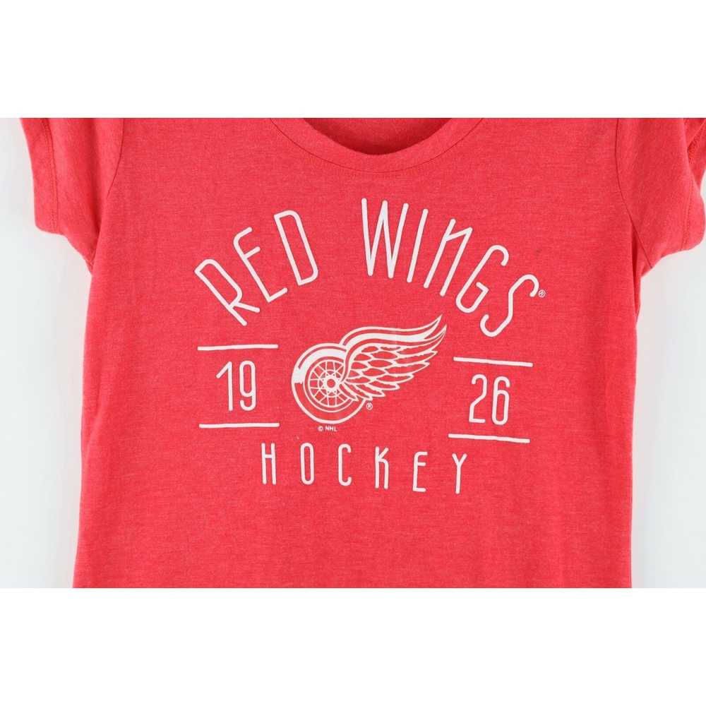 Vintage NHL Womens Detroit Red Wings Hockey T-Shi… - image 4