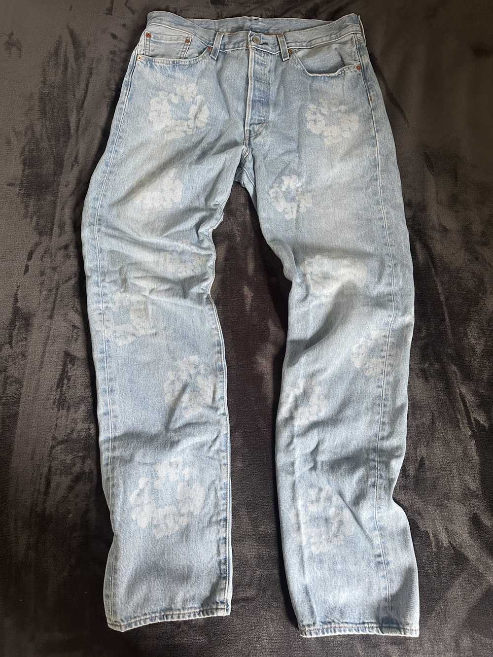 DENIM TEARS Denim Tears Light Blue Jeans (RARE) - image 1