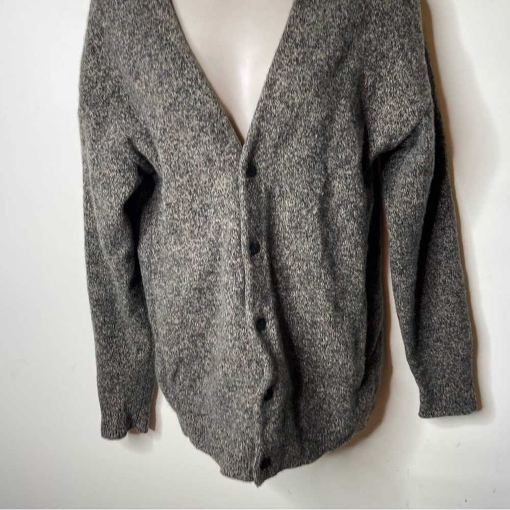 Cos COS 100% wool V neck thick warm cardigan sz S - image 7