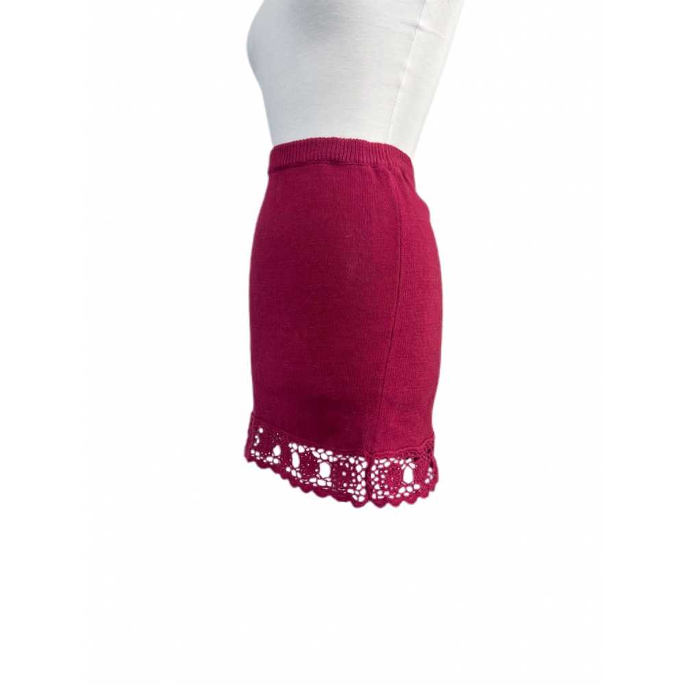 Vintage Vintage Maroon Contempo Casuals Knitted S… - image 1