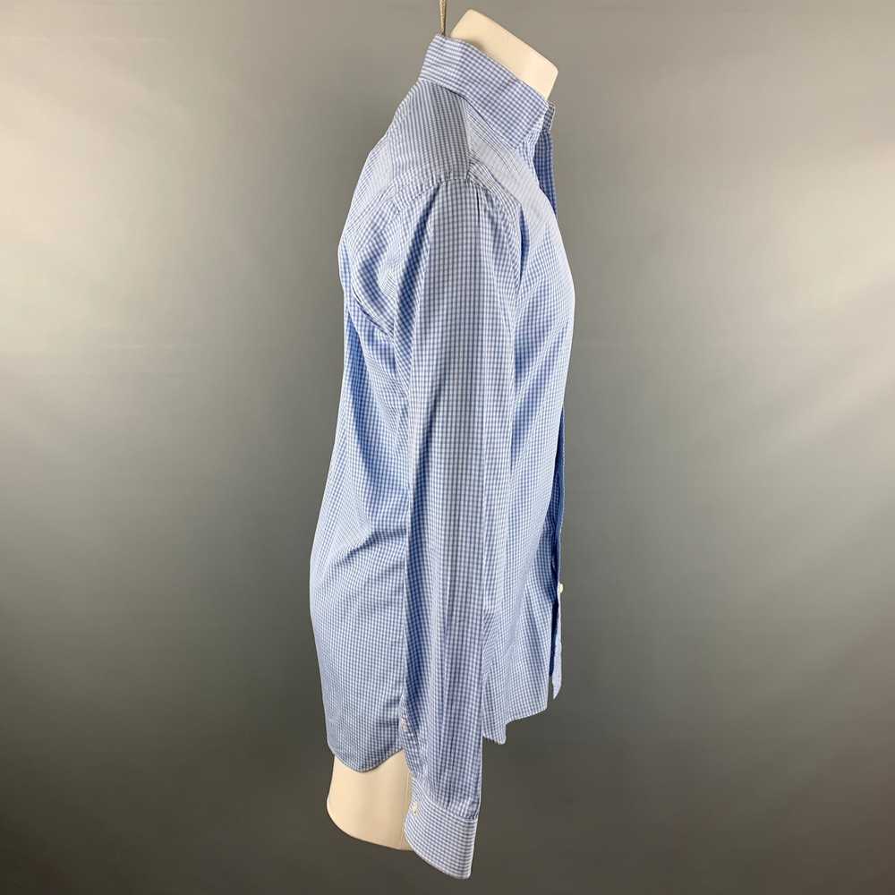 Hamilton Blue White Checkered Long Sleeve Shirt - image 2