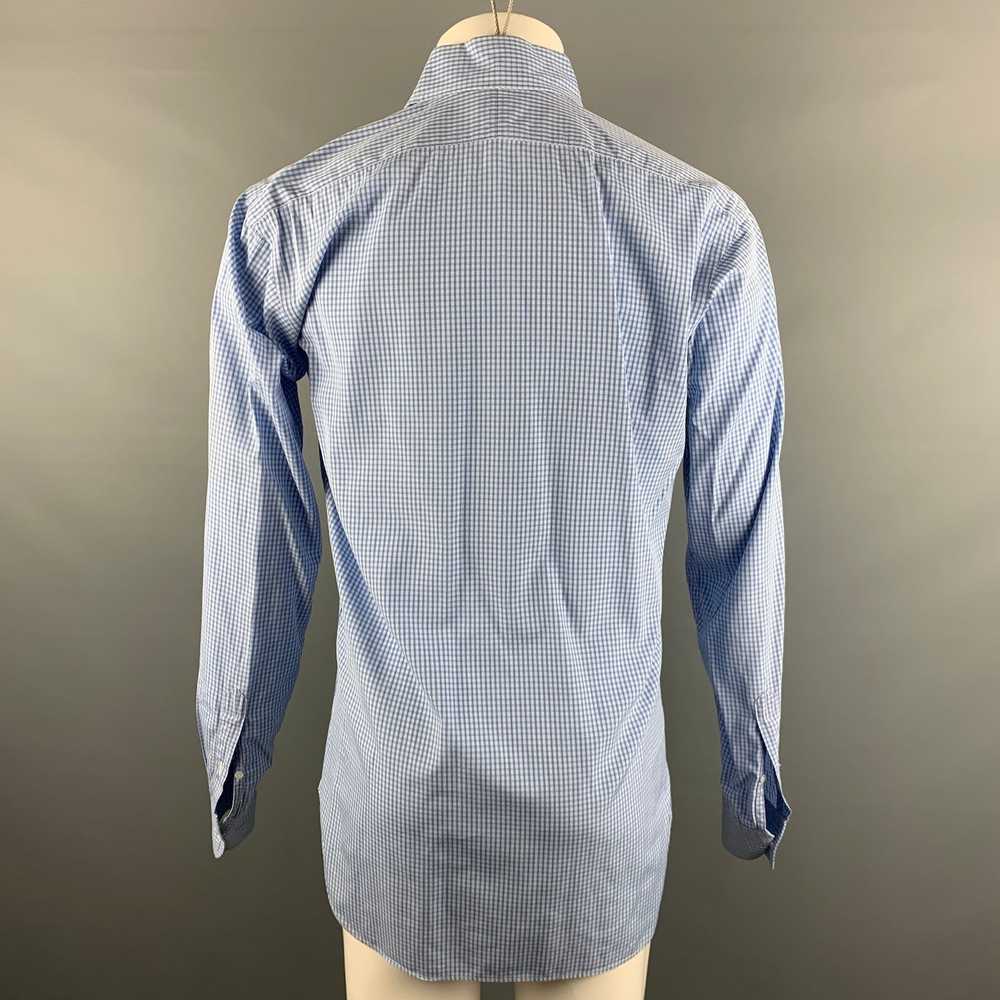 Hamilton Blue White Checkered Long Sleeve Shirt - image 3