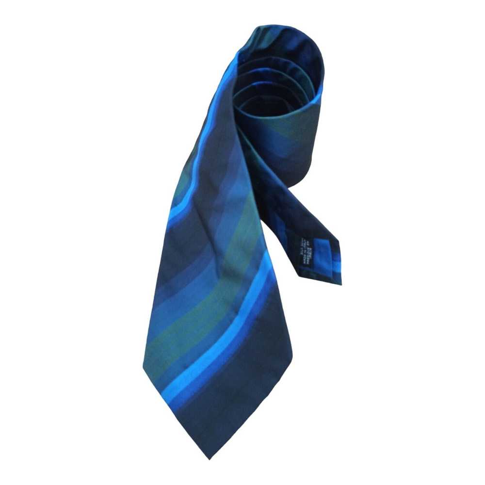 Kenzo KENZO HOMME Blue Striped Silk Tie ITALY 58"… - image 4