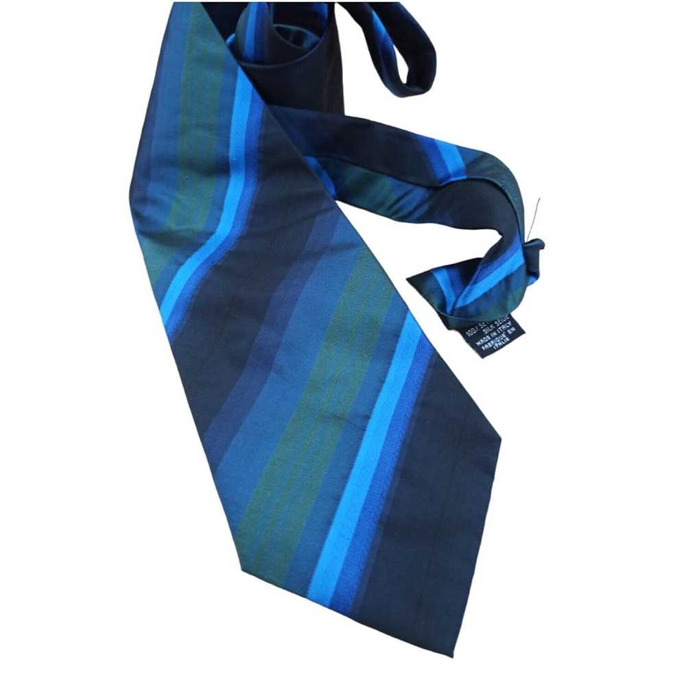 Kenzo KENZO HOMME Blue Striped Silk Tie ITALY 58"… - image 6